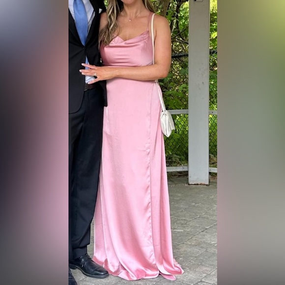 Azazie Naomie Dress in Rosette, size A10 - Picture 2 of 5